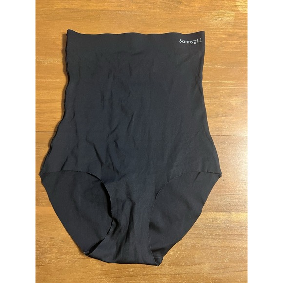 SKINNYGIRL Women Medium Black Smoothers Shapers High Waist Brief Style 7590-16 - Picture 1 of 4